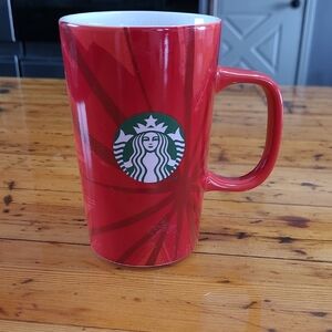 Starbucks Bold Red Mug with Iconic Logo From 2014